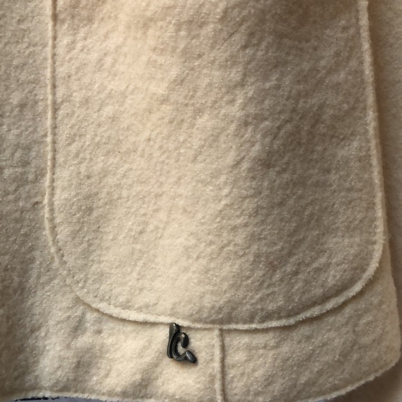 Geiger of Austria Cream Women’s Boiled Wool Blazer Sz. S - Picture 5 of 15